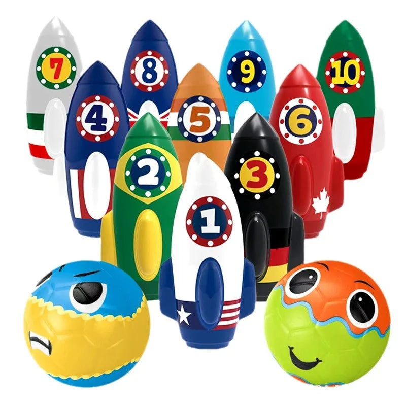 KTX-796115 Children's Bowling Toy Set for Indoor and Outdoor Fun – Eco-Friendly Material, Suitable for Ages 2 and Up