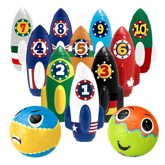 KTX-796115 Children's Bowling Toy Set for Indoor and Outdoor Fun – Eco-Friendly Material, Suitable for Ages 2 and Up