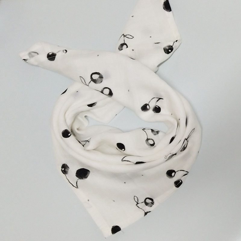 KTX-797267 Cotton Gauze Baby Quilt - Soft 60x60cm Wrap in Multiple Colors