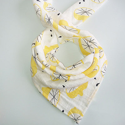 KTX-797267 Cotton Gauze Baby Quilt - Soft 60x60cm Wrap in Multiple Colors