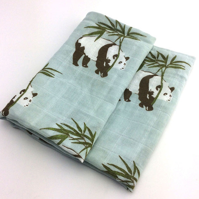 KTX-797267 Cotton Gauze Baby Quilt - Soft 60x60cm Wrap in Multiple Colors