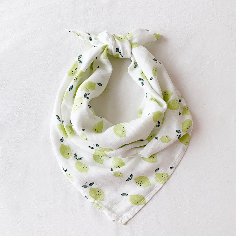 KTX-797267 Cotton Gauze Baby Quilt - Soft 60x60cm Wrap in Multiple Colors