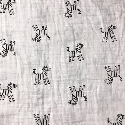 KTX-797267 Cotton Gauze Baby Quilt - Soft 60x60cm Wrap in Multiple Colors