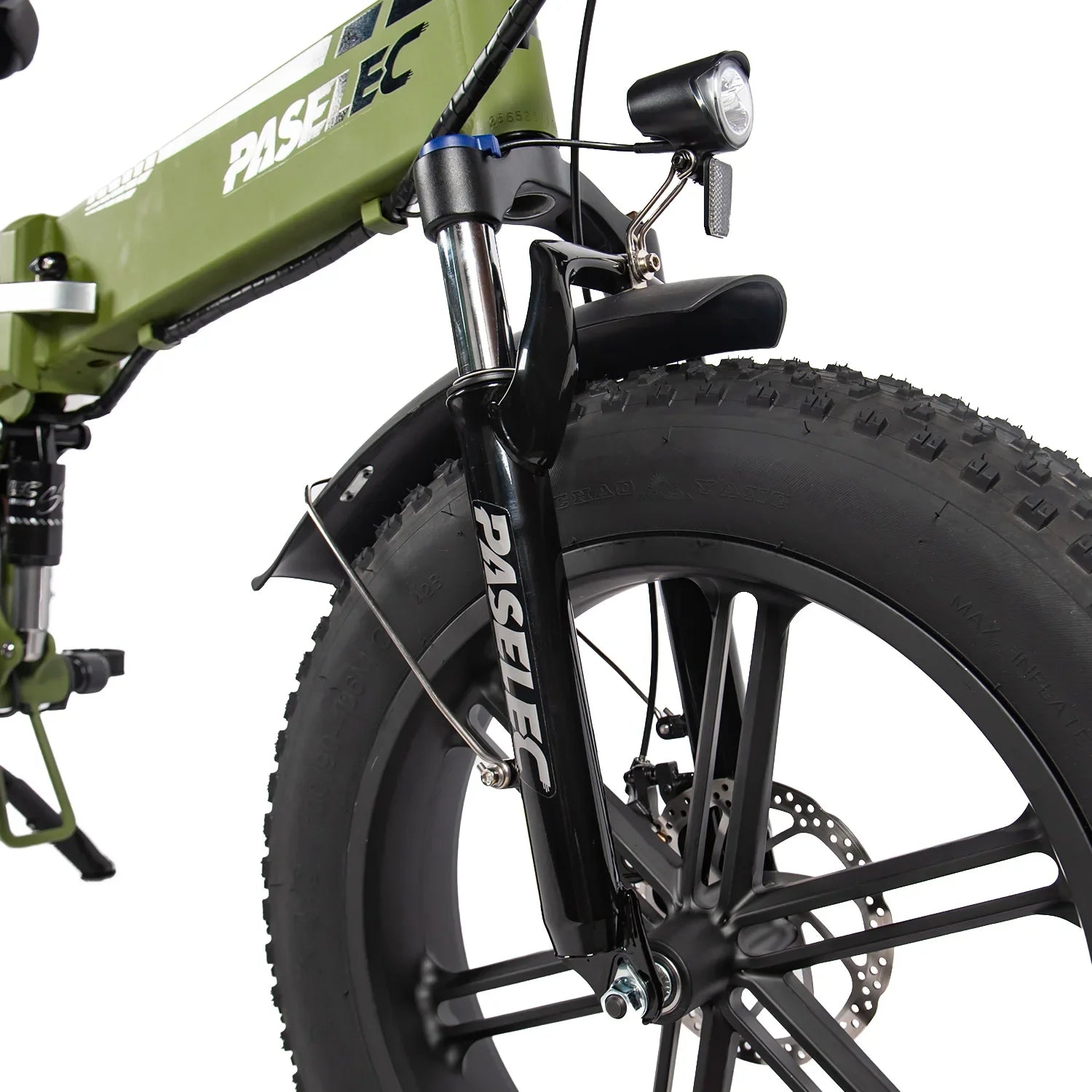 KTX-797907 Folding Electric Snow Bike with 20-Inch Wheels and 7-Speed Gearing