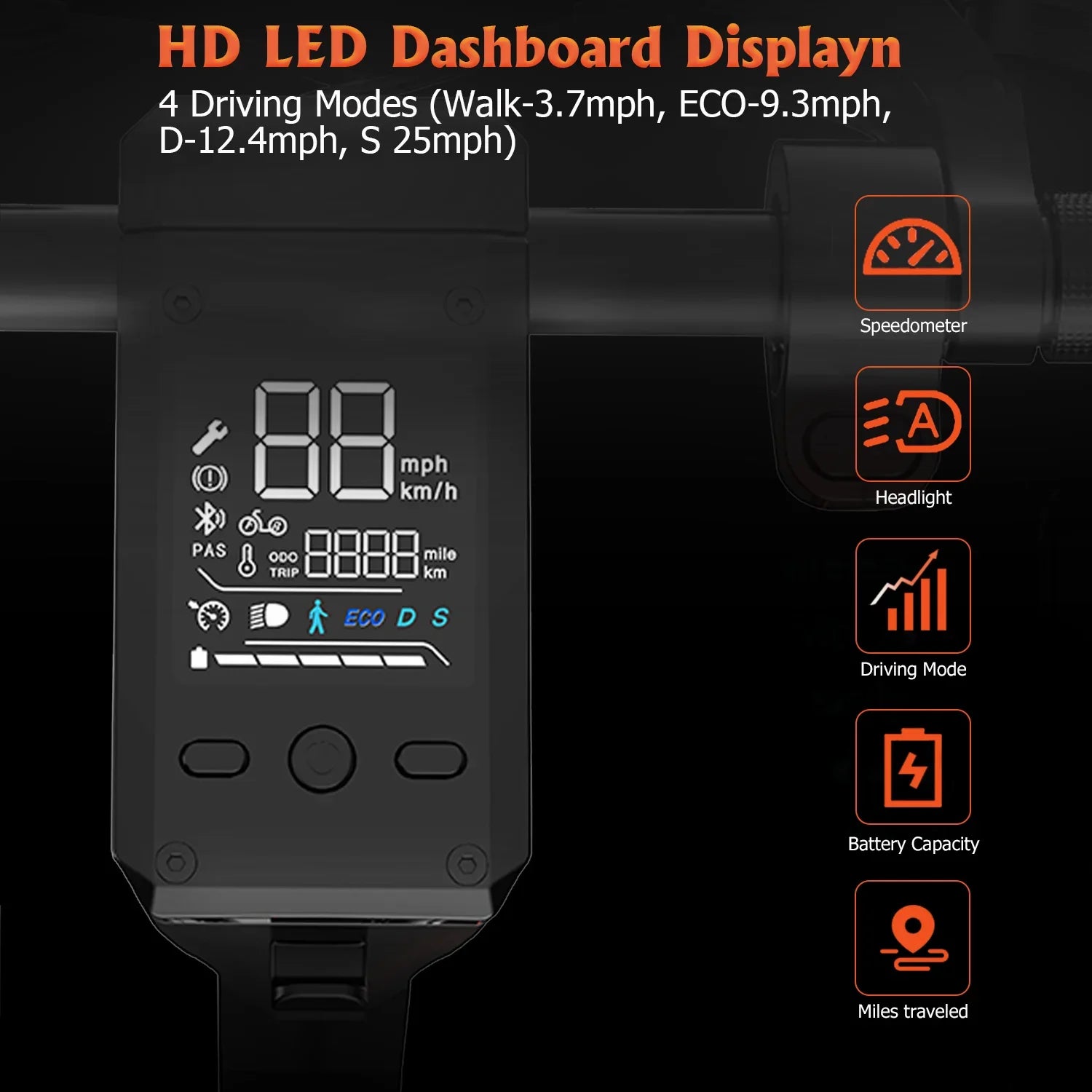 KTX-798611 Wide Wheel Pro Electric Scooter, 48V 1000W Dual Motor, Fat Tire, Foldable, 40-60km Range, Max Speed 30-50km/h