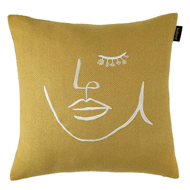 KTX-799571 Modern Striped Wool Cushion Cover for Sofa and Waist Support