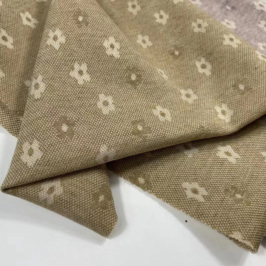 KTX-800723 Knitted Jacquard Fabric for Fashion Dresses and Blouses - 95% Cotton, 5% Spandex, Digital Geometric Print