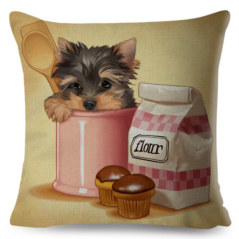 KTX-801427 Personalized Modern Digital Print Pillowcase – 45x45cm, Soft Polyester and PP Cotton Filling, Various Stylish Designs