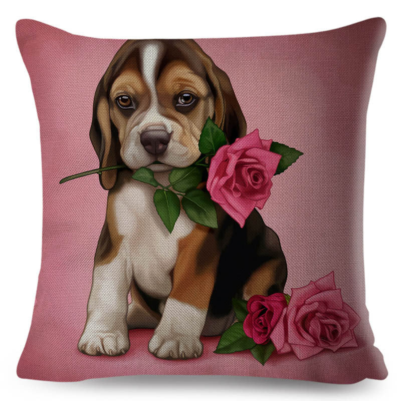 KTX-801427 Personalized Modern Digital Print Pillowcase – 45x45cm, Soft Polyester and PP Cotton Filling, Various Stylish Designs