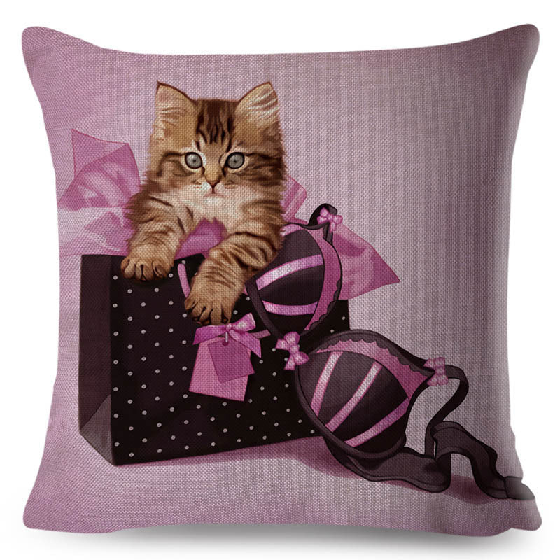 KTX-801427 Personalized Modern Digital Print Pillowcase – 45x45cm, Soft Polyester and PP Cotton Filling, Various Stylish Designs