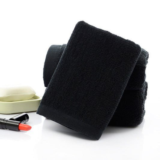 KTX-802771 Black Cotton Towels, 21 Strands, 35x75cm, Soft and Durable Material