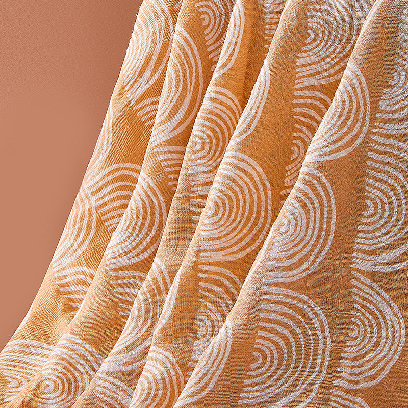 KTX-803027 Thin Sunscreen Gauze Swaddle Towel with Quilt for Kids, Pure Cotton, Unisex, 13 Months to 6 Years