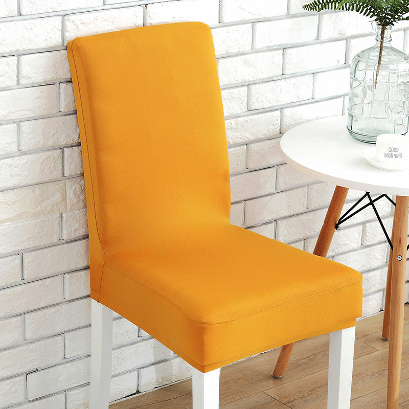 KTX-803091 Solid Color Stretch Chair Cover - Fits Back Height 45-55cm, Seat Length & Width 40-50cm