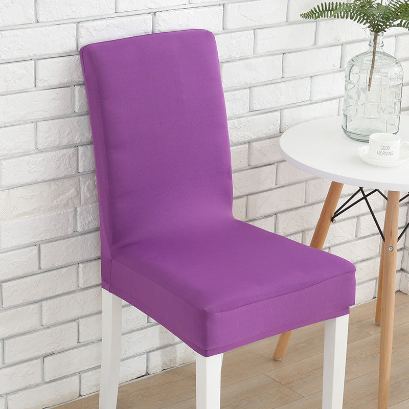 KTX-803091 Solid Color Stretch Chair Cover - Fits Back Height 45-55cm, Seat Length & Width 40-50cm