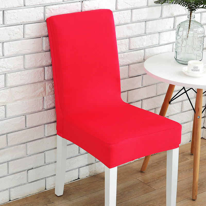 KTX-803091 Solid Color Stretch Chair Cover - Fits Back Height 45-55cm, Seat Length & Width 40-50cm