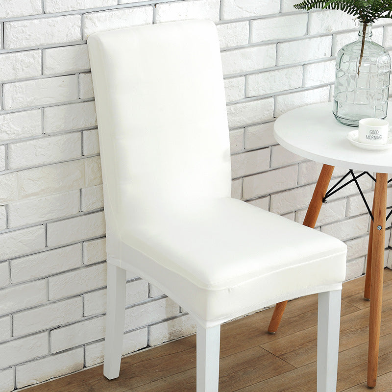 KTX-803091 Solid Color Stretch Chair Cover - Fits Back Height 45-55cm, Seat Length & Width 40-50cm