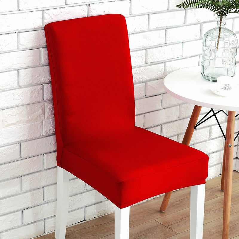 KTX-803091 Solid Color Stretch Chair Cover - Fits Back Height 45-55cm, Seat Length & Width 40-50cm