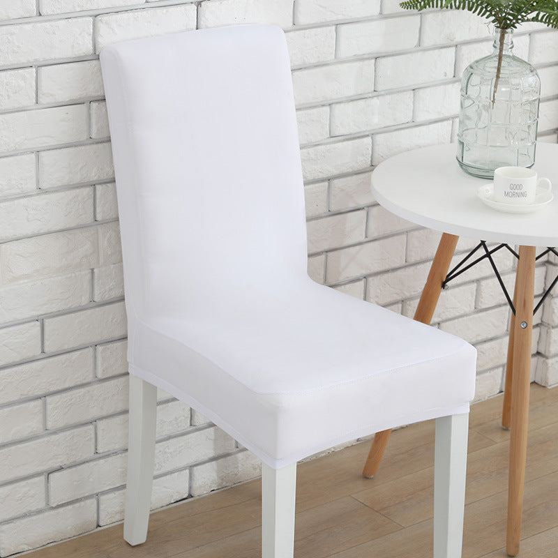 KTX-803091 Solid Color Stretch Chair Cover - Fits Back Height 45-55cm, Seat Length & Width 40-50cm