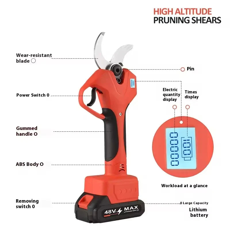 KTX-803539 Electric Lithium Battery Pruning Scissors for Garden Maintenance