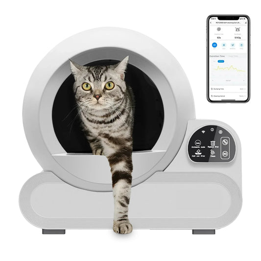 KTX-806931 Automatic Self-Cleaning Cat Litter Box with APP Control and Large 70L Capacity