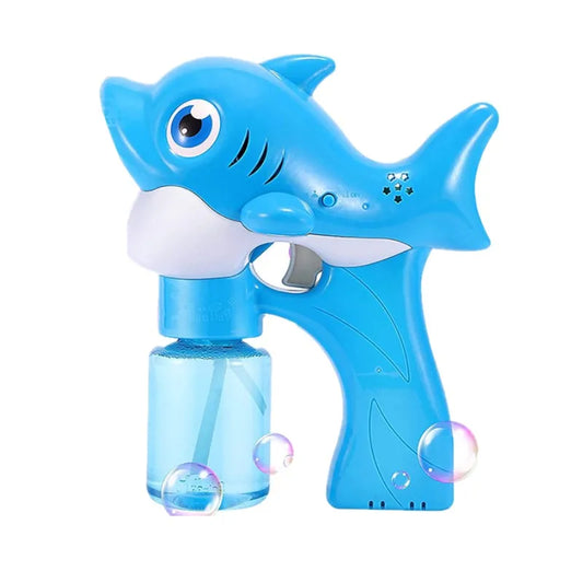KTX-807891 Big Bubble Cartoon Shark & Dolphin Bubble Machine with Light & Music for Kids