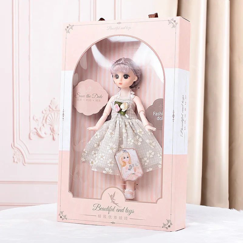 KTX-808467 Princess Wedding Dress Doll Gift Set for Girls - Educational Soft Toy, 15-30cm