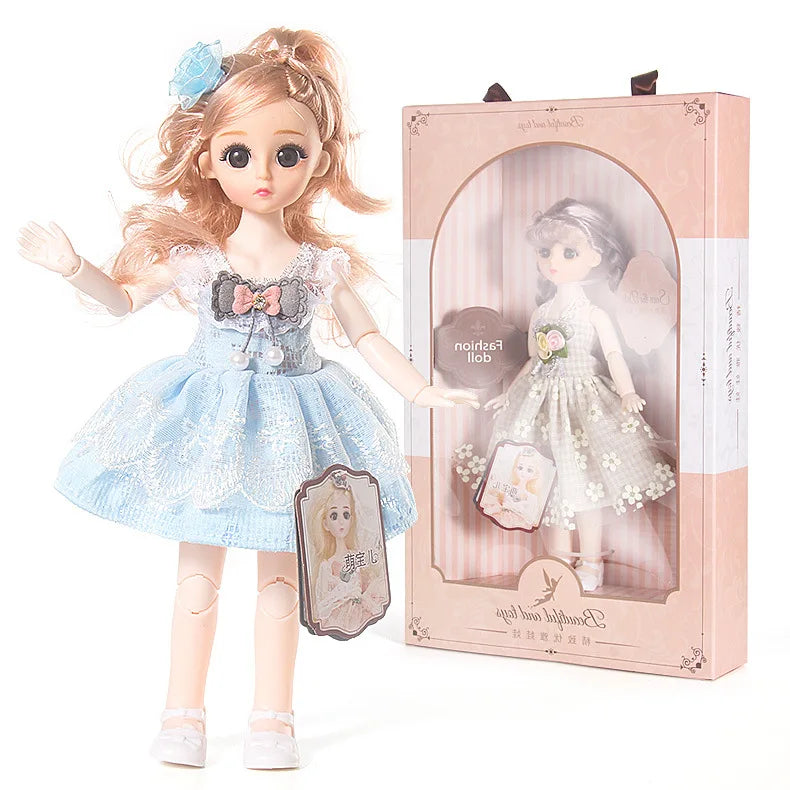 KTX-808467 Princess Wedding Dress Doll Gift Set for Girls - Educational Soft Toy, 15-30cm