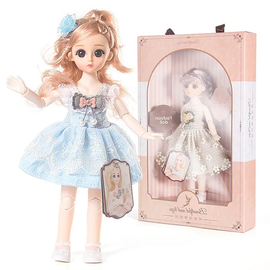 KTX-808467 Princess Wedding Dress Doll Gift Set for Girls - Educational Soft Toy, 15-30cm