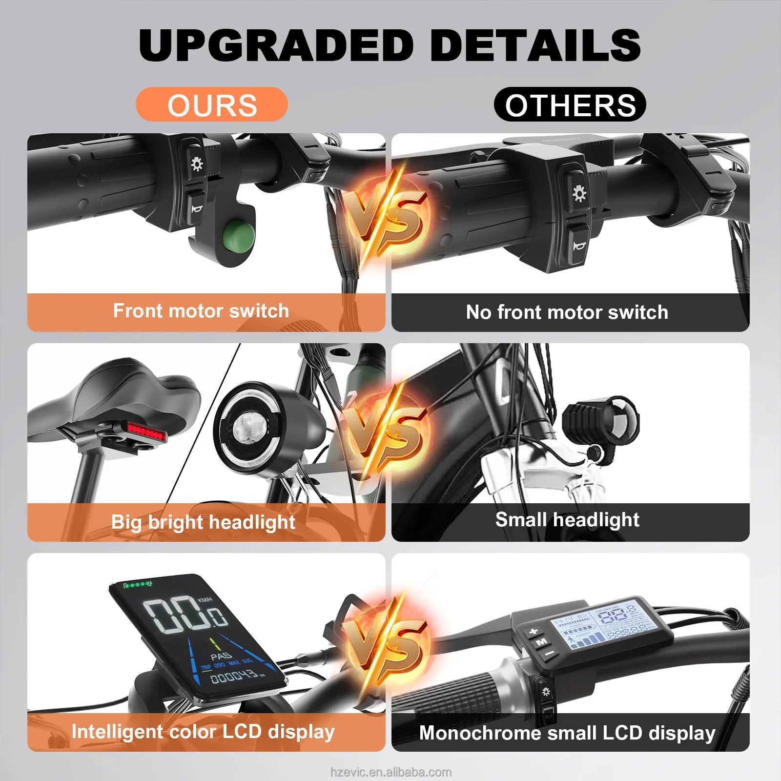 KTX-809491 52V 2000W Electric Mountain Bike with 26" Fat Tires and Hydraulic Disc Brakes