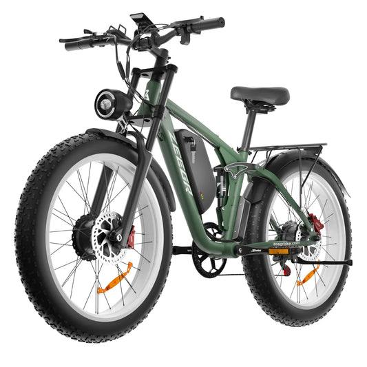 KTX-809491 52V 2000W Electric Mountain Bike with 26" Fat Tires and Hydraulic Disc Brakes