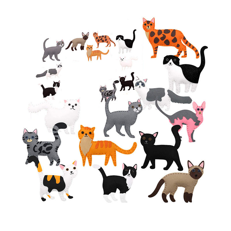 KTX-809619 DIY Children's Educational Sewing Kit - Forest Series Cotton Felt Craft Materials