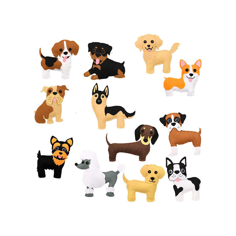 KTX-809619 DIY Children's Educational Sewing Kit - Forest Series Cotton Felt Craft Materials