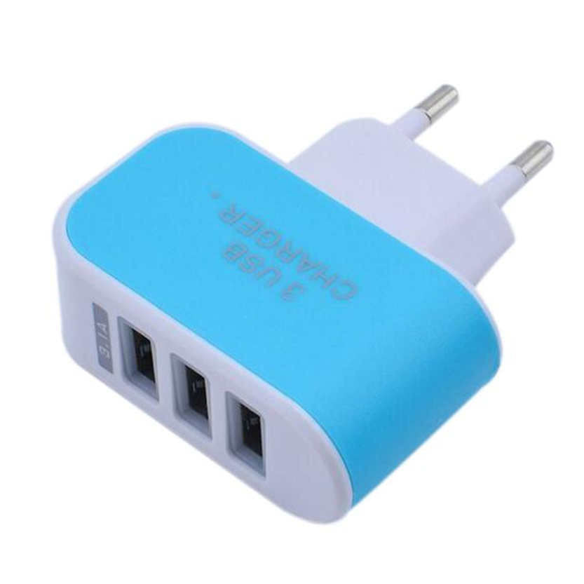 KTX-810003 Travel USB Charger - Plastic Mobile Phone Extension Charger, 220V Input, 5V Output, 1000mA Charging Current