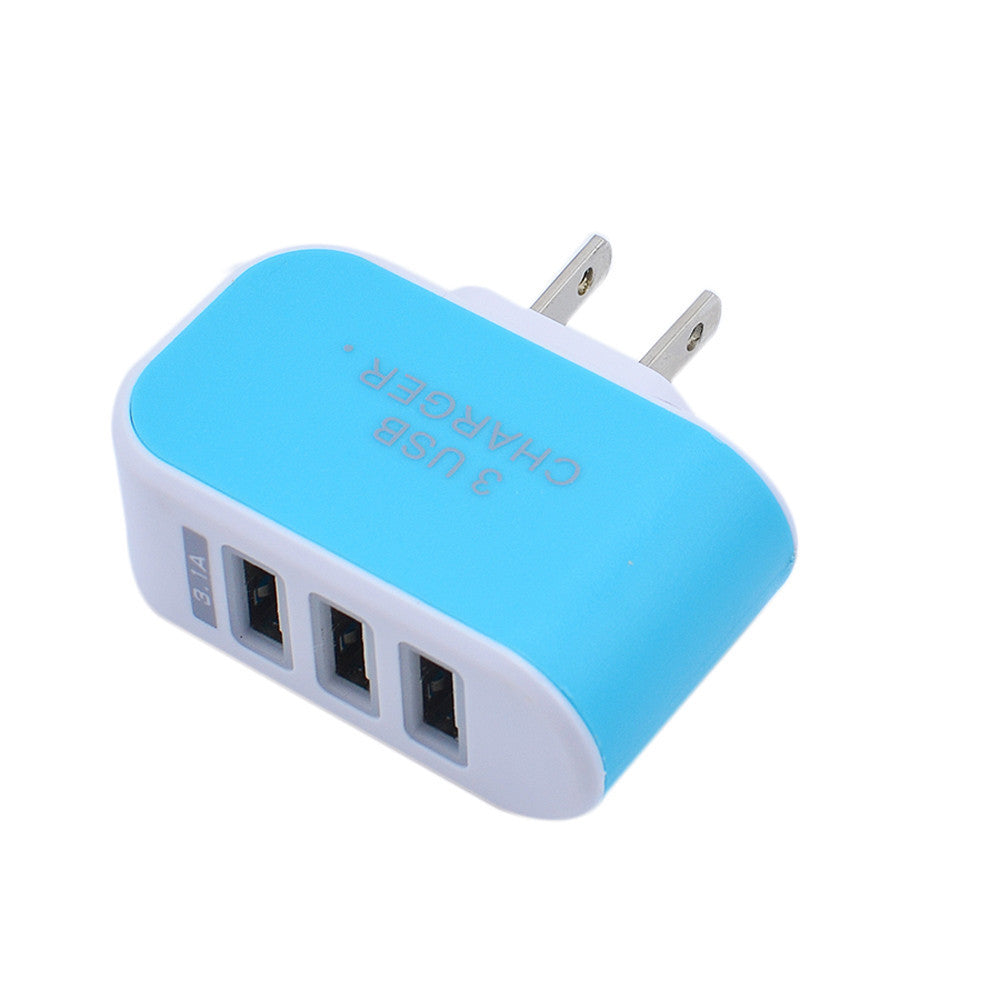 KTX-810003 Travel USB Charger - Plastic Mobile Phone Extension Charger, 220V Input, 5V Output, 1000mA Charging Current