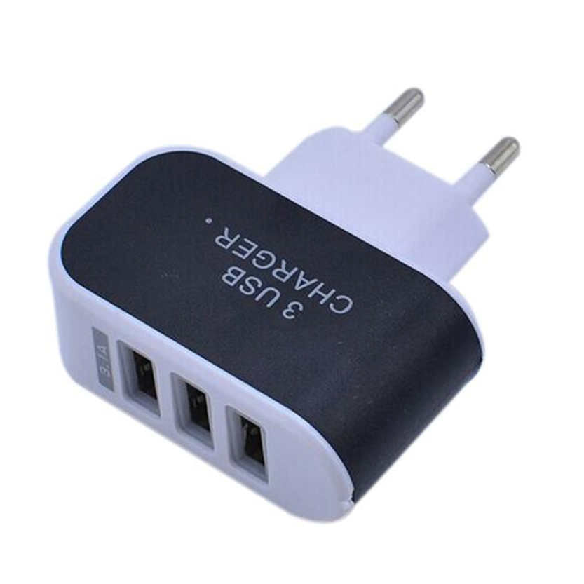 KTX-810003 Travel USB Charger - Plastic Mobile Phone Extension Charger, 220V Input, 5V Output, 1000mA Charging Current