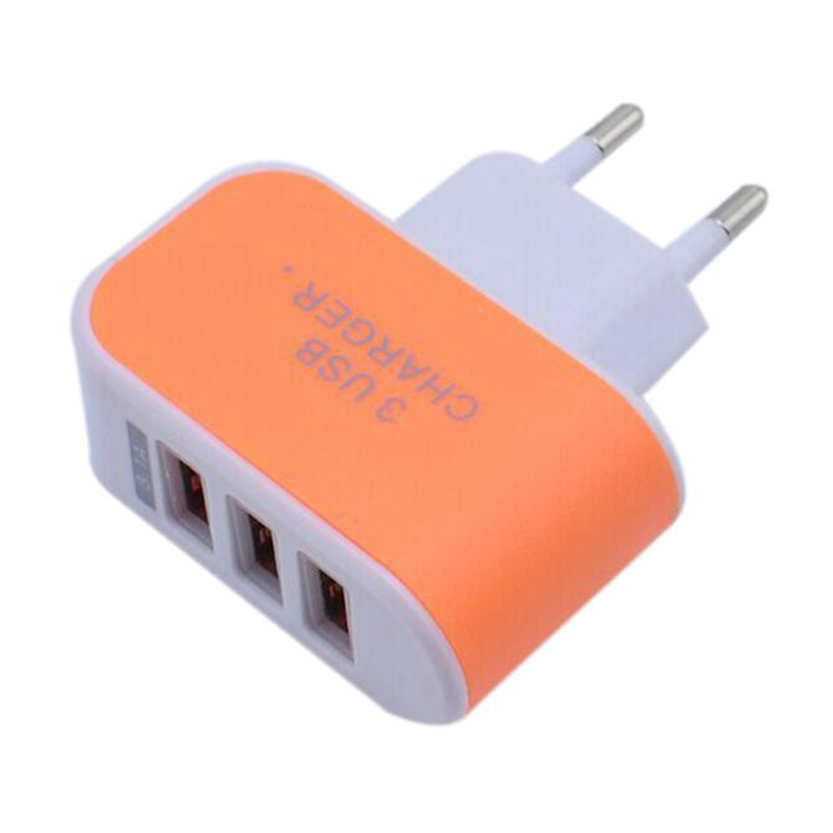KTX-810003 Travel USB Charger - Plastic Mobile Phone Extension Charger, 220V Input, 5V Output, 1000mA Charging Current