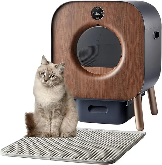 KTX-810387 Smart Wi-Fi Self-Cleaning Cat Litter Box with 65L Capacity and Easy Clean Design
