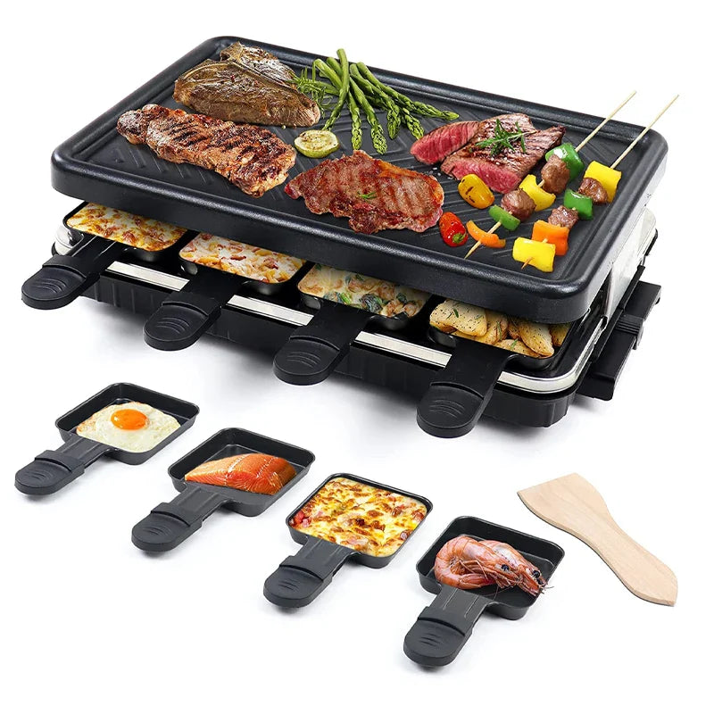 KTX-810451 Electric Smokeless Barbecue Grill, 1300W Indoor Chicken Roaster with Grilling Tray