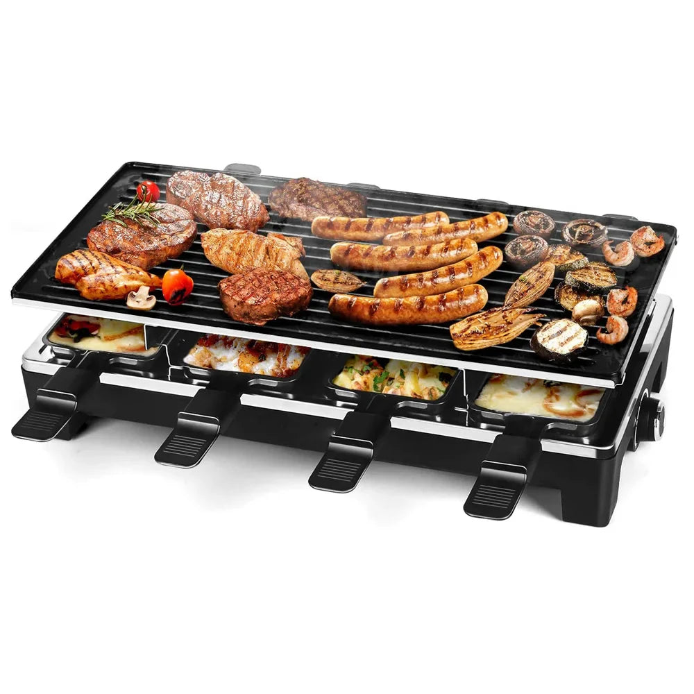 KTX-810451 Electric Smokeless Barbecue Grill, 1300W Indoor Chicken Roaster with Grilling Tray