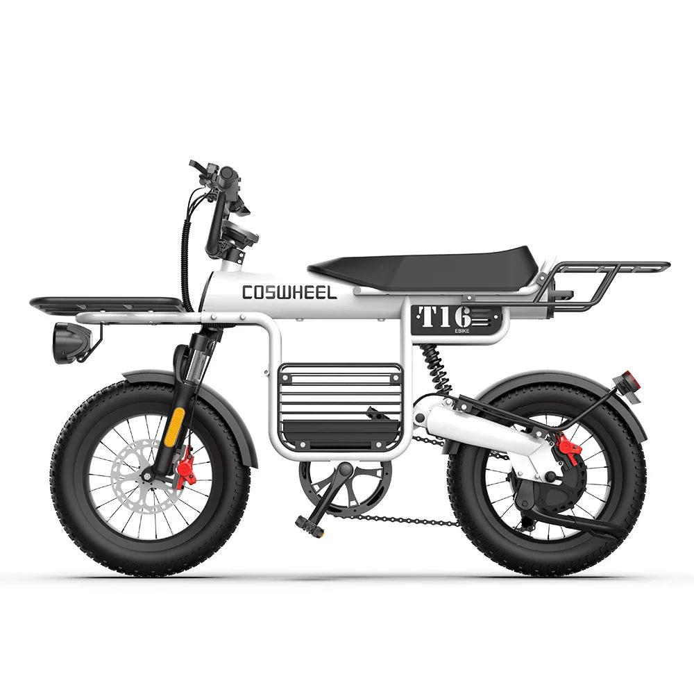 KTX-810643 16-Inch Fat Tire E-Bike with 1000W Motor, 48V Battery, 7-Speed Gears and Hydraulic Disc Brakes