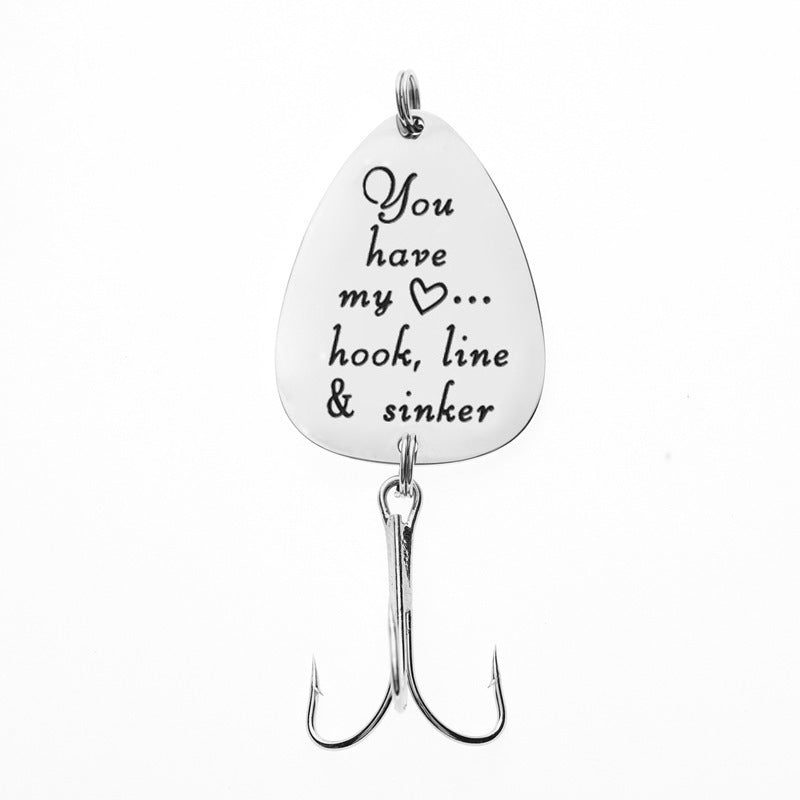 KTX-810771 Fishing Tackle Fish Hook Souvenir with Pearl and Alloy Wings Accessories