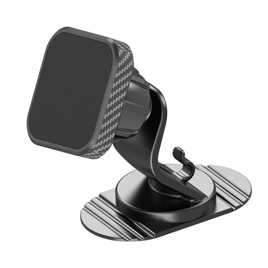 KTX-811155 Magnetic Square Phone Holder with Adhesive Base and Line Hook for Car Mounting