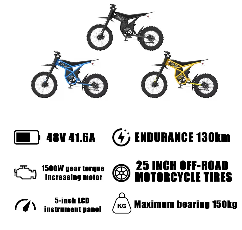 KTX-811795 YUEBIKX GT73 Electric Fat Tire Bike with 7-Speed Gears and 48V Lithium Battery