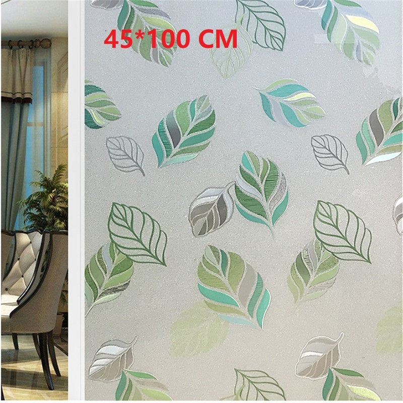 KTX-812947 Waterproof Stained Frosted Static Cling Window Film for Smooth Surfaces