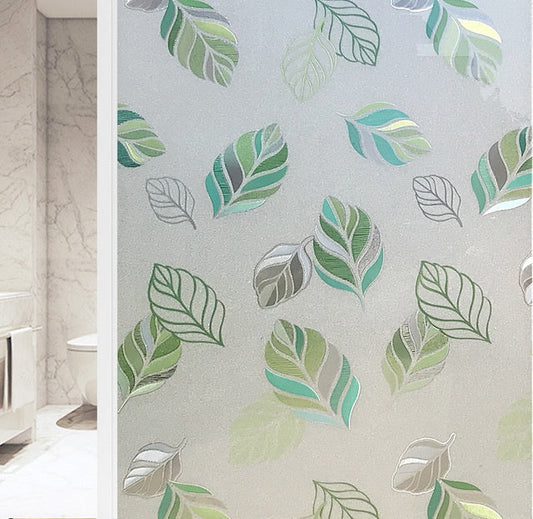 KTX-812947 Waterproof Stained Frosted Static Cling Window Film for Smooth Surfaces