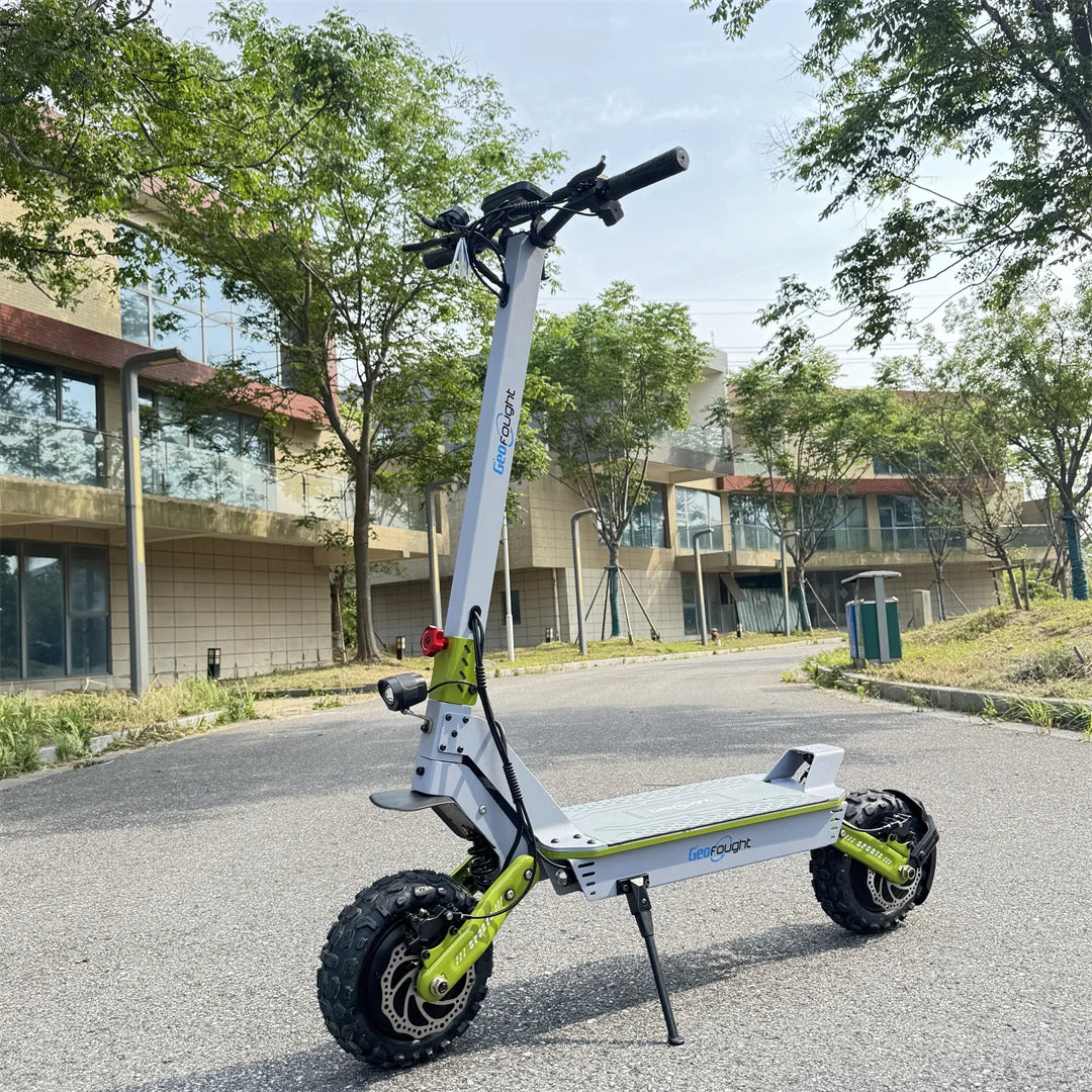 KTX-813267 6000W Dual Motor Electric Scooter with Seat, 60V Lithium Battery, 37-55 Mile Range, Foldable Design, 11-Inch Off-Road Tires
