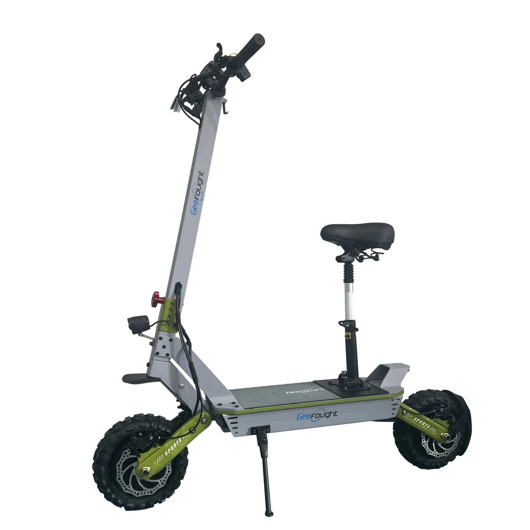 KTX-813267 6000W Dual Motor Electric Scooter with Seat, 60V Lithium Battery, 37-55 Mile Range, Foldable Design, 11-Inch Off-Road Tires