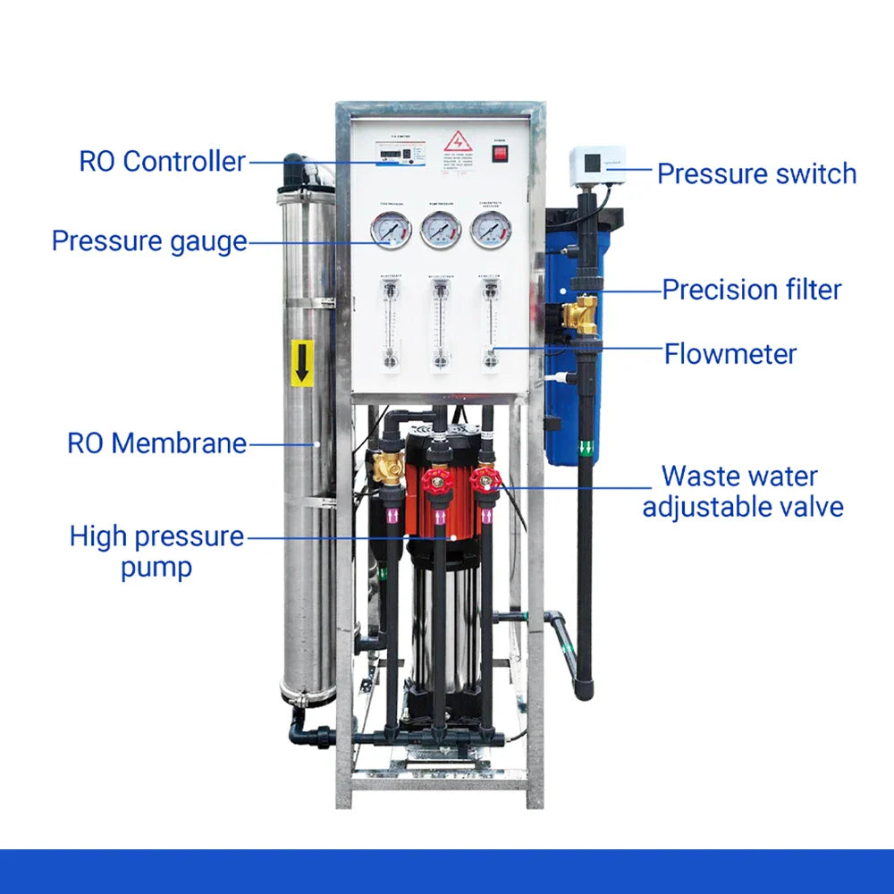 KTX-813587 Automatic Reverse Osmosis Water Purification System - 250 L/h Direct Drinking Water Filter