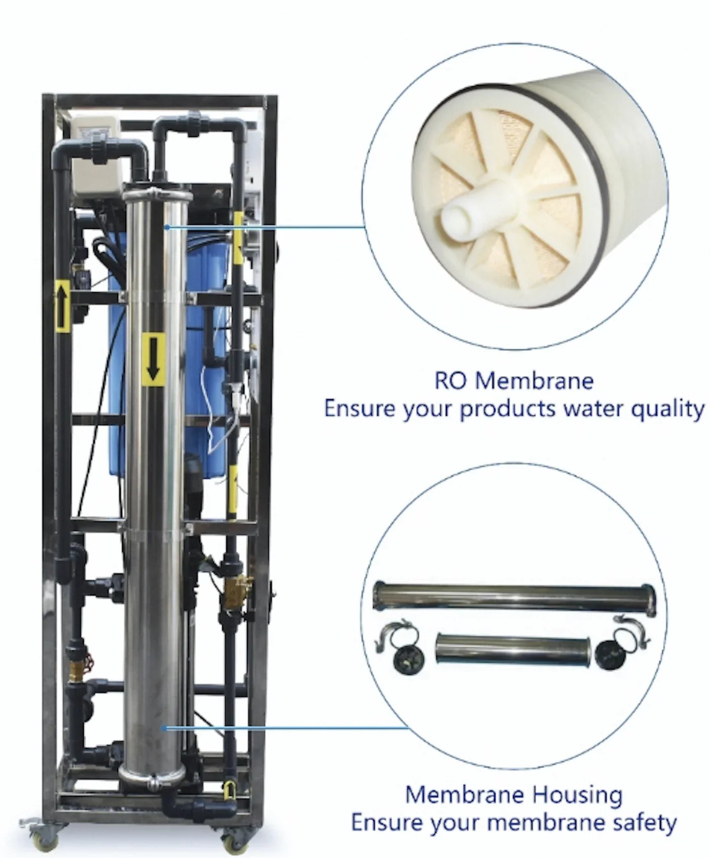 KTX-813587 Automatic Reverse Osmosis Water Purification System - 250 L/h Direct Drinking Water Filter