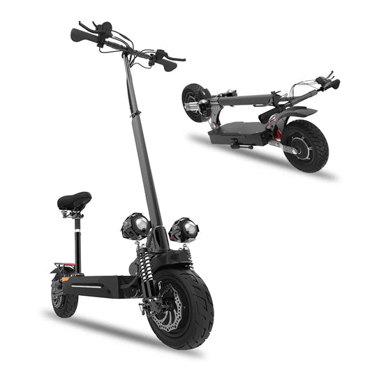 KTX-814419 2400W Electric Scooter with Seat, 40MPH Speed, 40-Mile Range, 330lbs Capacity, Foldable and Waterproof